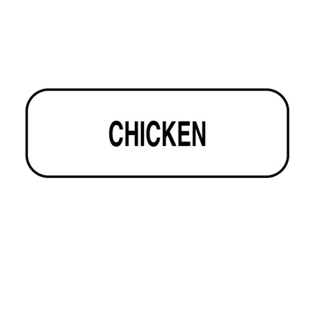 Chicken Label 1/2 X 1-1/2